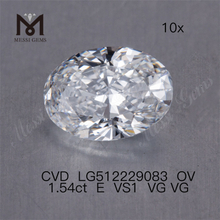 1.54ct E loose cvd diamond vs ov loose man made diamonds on sale