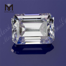 GRA Certificate Emerald Cut DEF VVS1 Synthetic Loose Moissanite Fo Ring