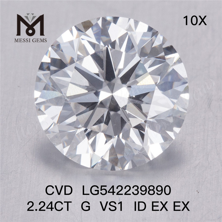 2.24 ct CVD lab diamond G VS1 Round lab grown diamond 3EX cheap price