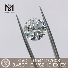 3.45CT E loose lab diamond round shape cvd lab diamond on sale