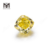 Fancy Vivid Yellow Cushion cut HPHT 2..02ct Lab grown diamonds