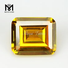 11x13mm octagon yellow cz gemstone cubic zirconia gemstone 