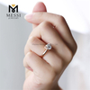 1ct moissanite rose gold ring Bar Setting moissanite wedding rings