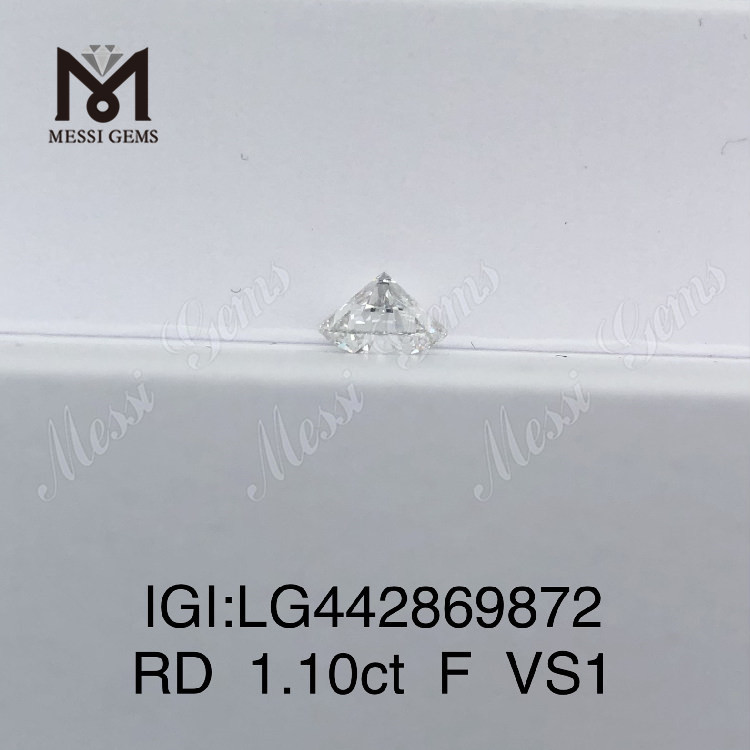 1.01 carat F VS1 Round IDEAL lab made diamond