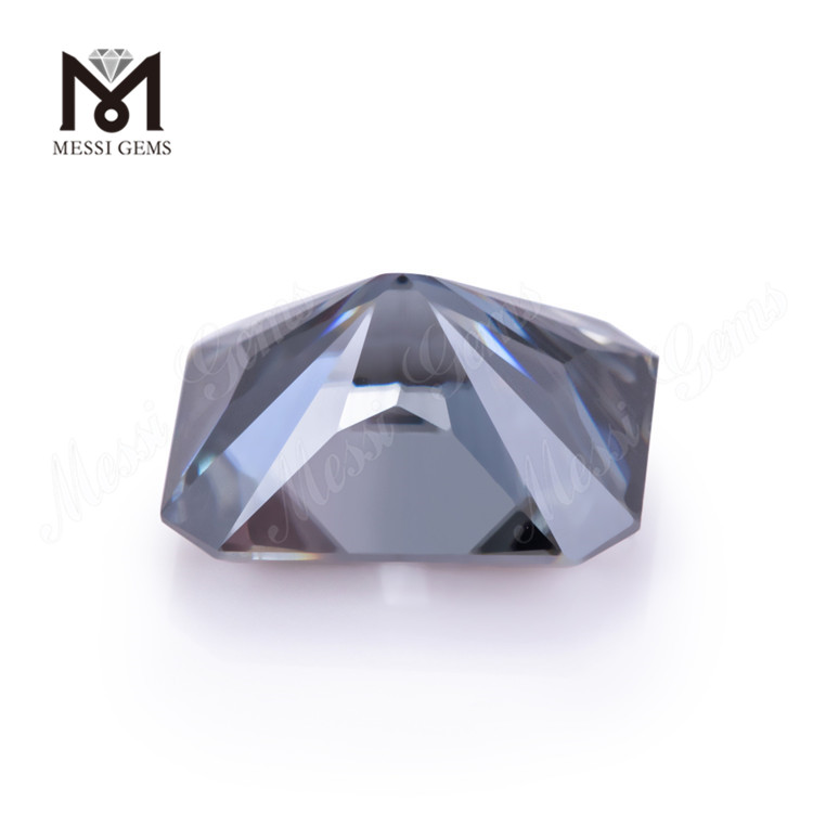Wholesale 8x10mm Grey Color Radiant Loose Moissanite