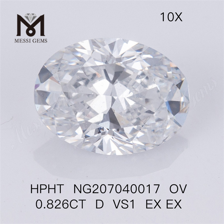 HPHT OV 0.826CT D VS1 EX EX Synthetic Diamond