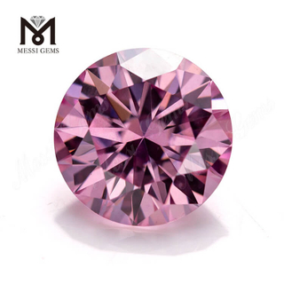 Gra Certificate Top Quality 1Carat Engrospris Pink Moisonite Round Shape Gemstone til smykker