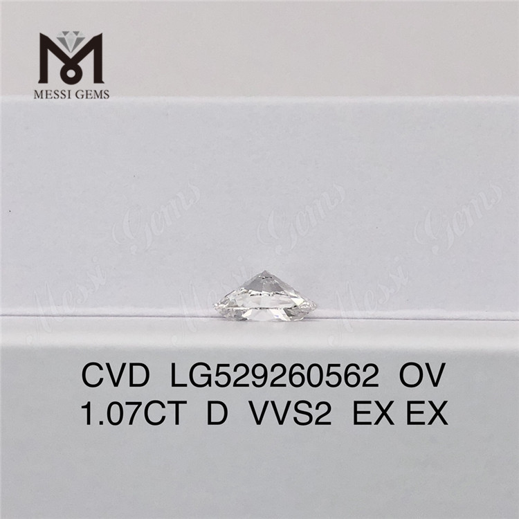 1.07ct D Vvs Lab Diamond OVAL Best Loose Lab Diamond CVD Buy lab