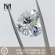 8,08 CT F VVS2 EX HS herzf&ouml;rmige CVD-Diamanten LG577388541丨Messigems