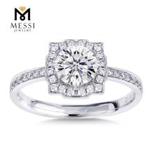 Moissanite Wedding Ring 14k white gold 1ct wedding gold ring