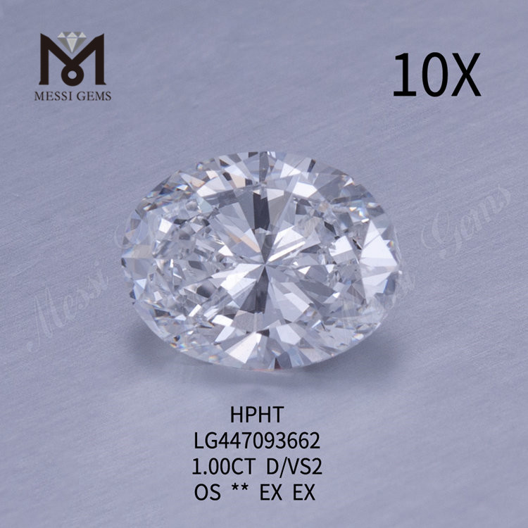 1.00 carat D VS2 Clarity Grade OVAL lab diamonds HPHT