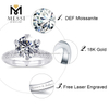 2 carat white gold wedding custom fashion moissanite gold ring