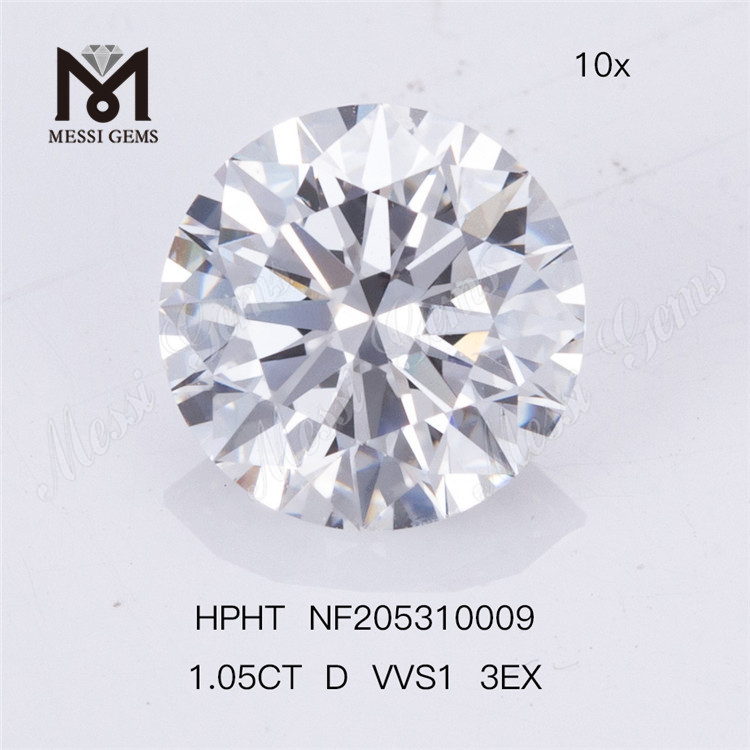 1.065ct D VVS2 RD 3EX cost of a lab grown diamond
