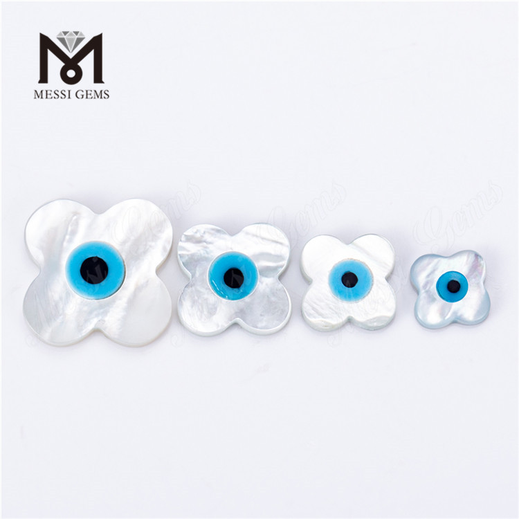 6mm-14mm four clover shape eye shell mother of pearl