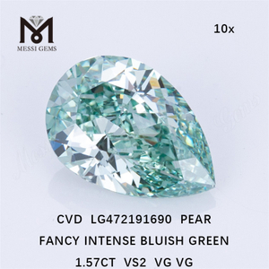 1.57CT VS2 Blue Loose Synthetic Diamonds CVD Green Lab Grown Diamonds Wholesale LG472191690