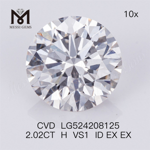 2.02ct H VS1 Round Brilliant Cut IGI Certificate Lab Grown Diamond