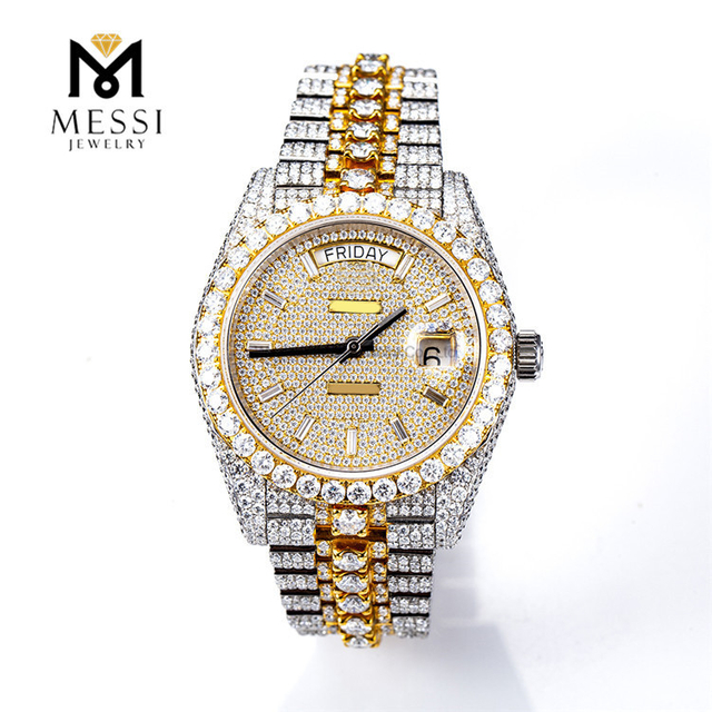 モアサナイト装飾 シルバー時計 楽天市場】モアサナイト ジュエリーウォッチ 本格ラグジュアリー時計