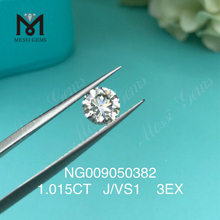 RD EX カット ラボ ダイヤモンド 1.015ct J カラーグレード VS1