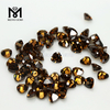 4x4mm trillion cut loose brown color cz gemstone 