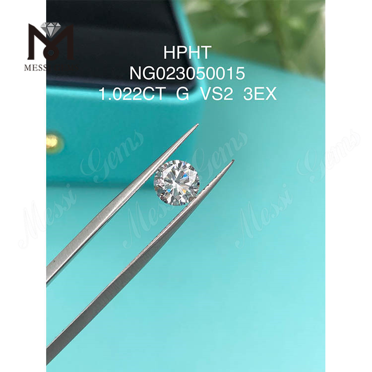 1.022ct G VS2 Loose Gemstone Synthetic Diamond Round Shape
