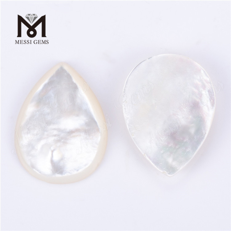 ペアシェイプ ホワイトシェル マザーオブパール