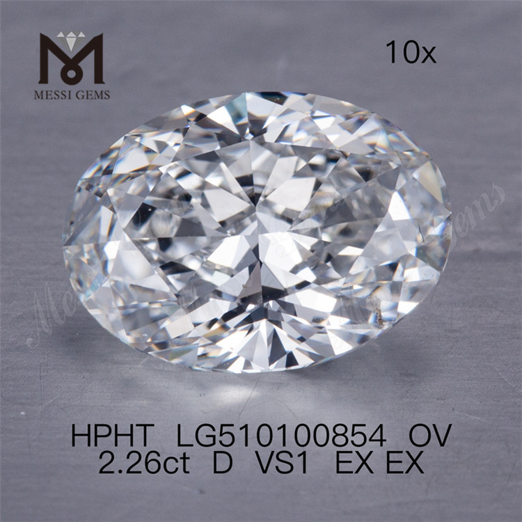 2.26CT hpht lab grown diamond F ov lab diamond wholesale price