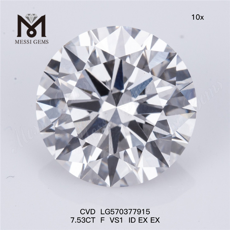 7.53CT F VS1 ID EX EX price lab grown diamond CVD LG570377915