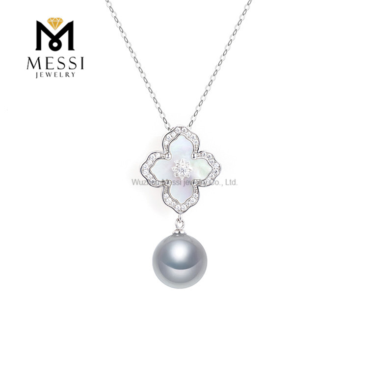 11-12mm S925 海水タヒチパールネックレス