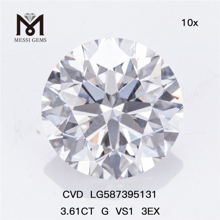 3.61CT G VS1 3EX CVD Diamonds The Designer's Secret to Stunning Jewelry LG587395131丨Messigems
