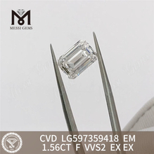 1.56ct F VVS2 EM IGI Certificerede Diamonds Elegance Former 丨 Messigems LG597359418