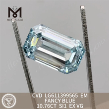 10,76 CT SI1 EM FANCY BLUE, im Labor gez&uuml;chteter Diamant CVD LG611399565 