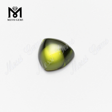 trill cut 10x10mm Top quality Olive cubic zirconia in loose gemstones 