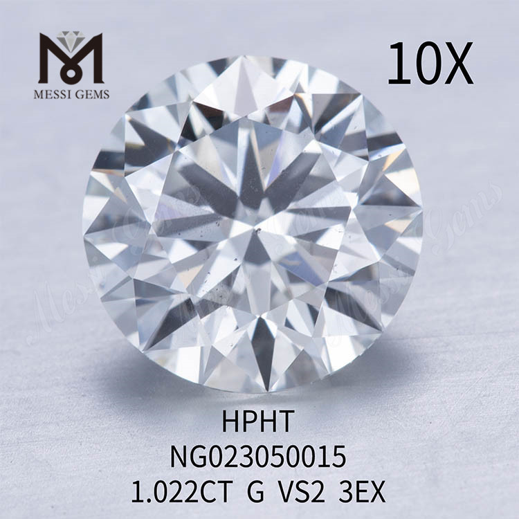 1.022ct G VS2 Loose Gemstone Synthetic Diamond Round Shape