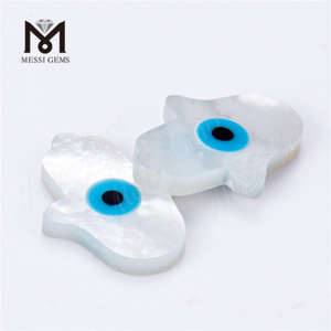 Hand shape eye shell mother of pearl