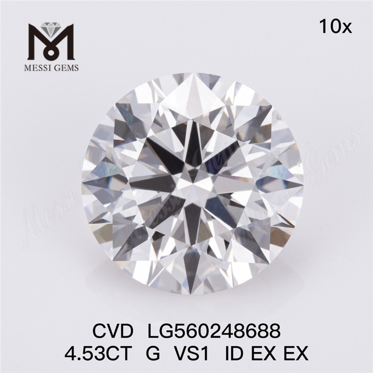 4.53CT G VS1 2EX lab grown diamond CVD