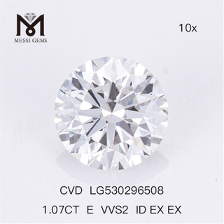 1.07ct E VVS Round Loose Lab Diamond VVS RD White Loose Lab Diamond CVD