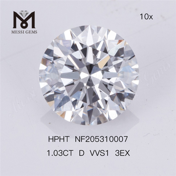 wholesale price 1.03ct D VVS1 RD cheap man made diamonds