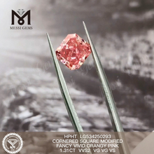 1.31ct SQ Lab Diamonds Pink Loose Lab Diamonds HPHT 