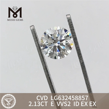2.13CT E VVS2 ID EX EX CVD 2ct 加工ダイヤモンド LG632458857