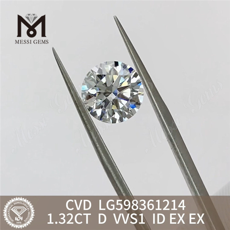 1.32CT D VVS1 ID EX EX cvd lab diamond Exceptional Quality LG598361214