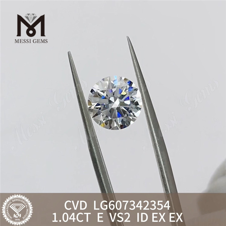 持続可能なジュエリー用 1.04CT E VS2 CVD ラボ ダイヤモンド丨Messigems LG607342354