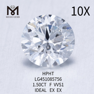 1.50ct RD F VVS1 IDEAL Cut lab grown vvs diamonds