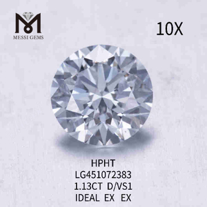 1.13ct D/VS1 RD loose laboratory made diamonds IDEAL