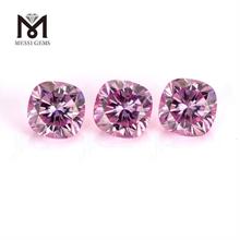 GRA Pink Colour Cushion Cut 3-9mm synthetic moissanite