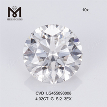 4.02CT G rd best sell loose lab diamond 3EX rd loose cvd diamond on sale