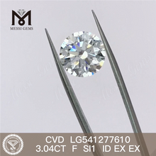 3.04CT F cvd man made diamond si1 loose lab diamond factory price