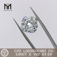 3.6CT E cu cvd lab grown diamond suppliers vs2 CVD diamond wholesale on sale