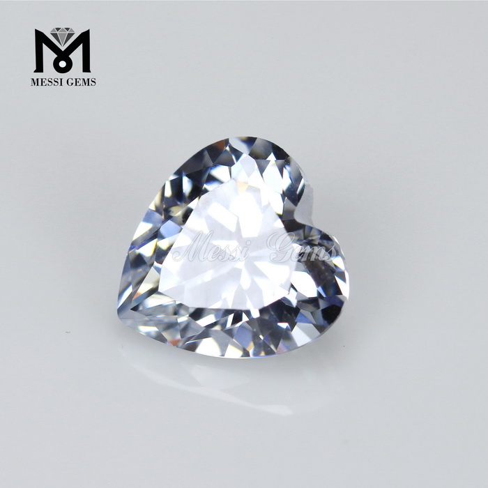  Factory price hight quality 10mm heart shape cubic zirconia gemstone 