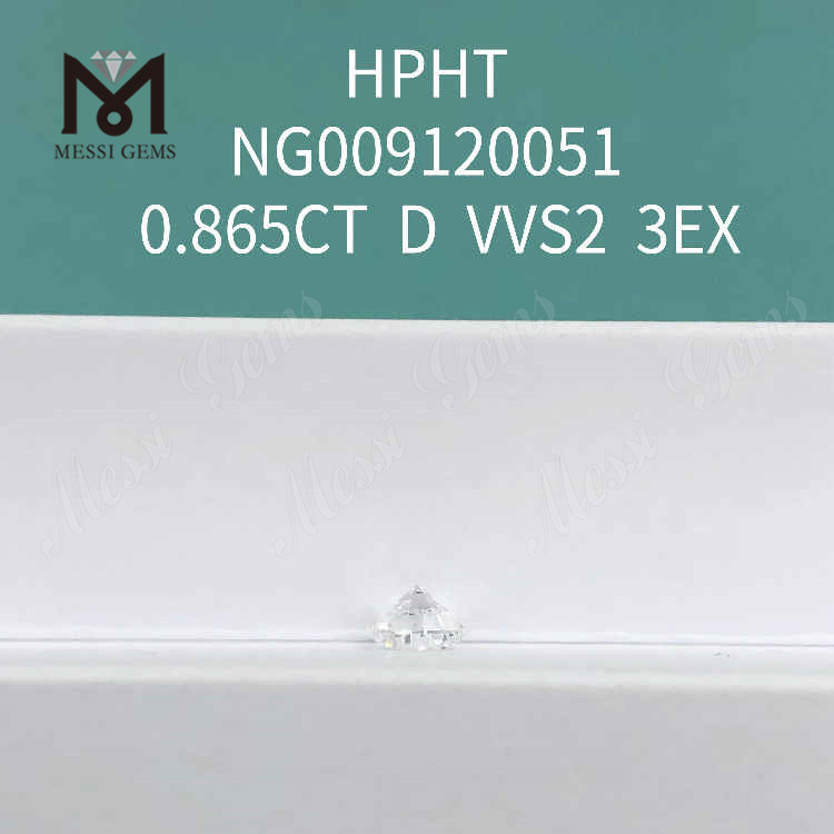0.865CT RD white VVS2 3EX loose lab made diamond 