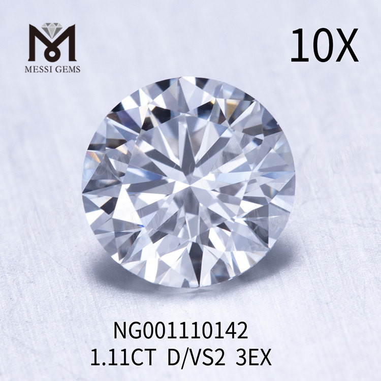 1.11ct VS2 RD D EX Cut lab diamond price per carat